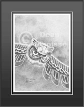 Gold Winged Owl